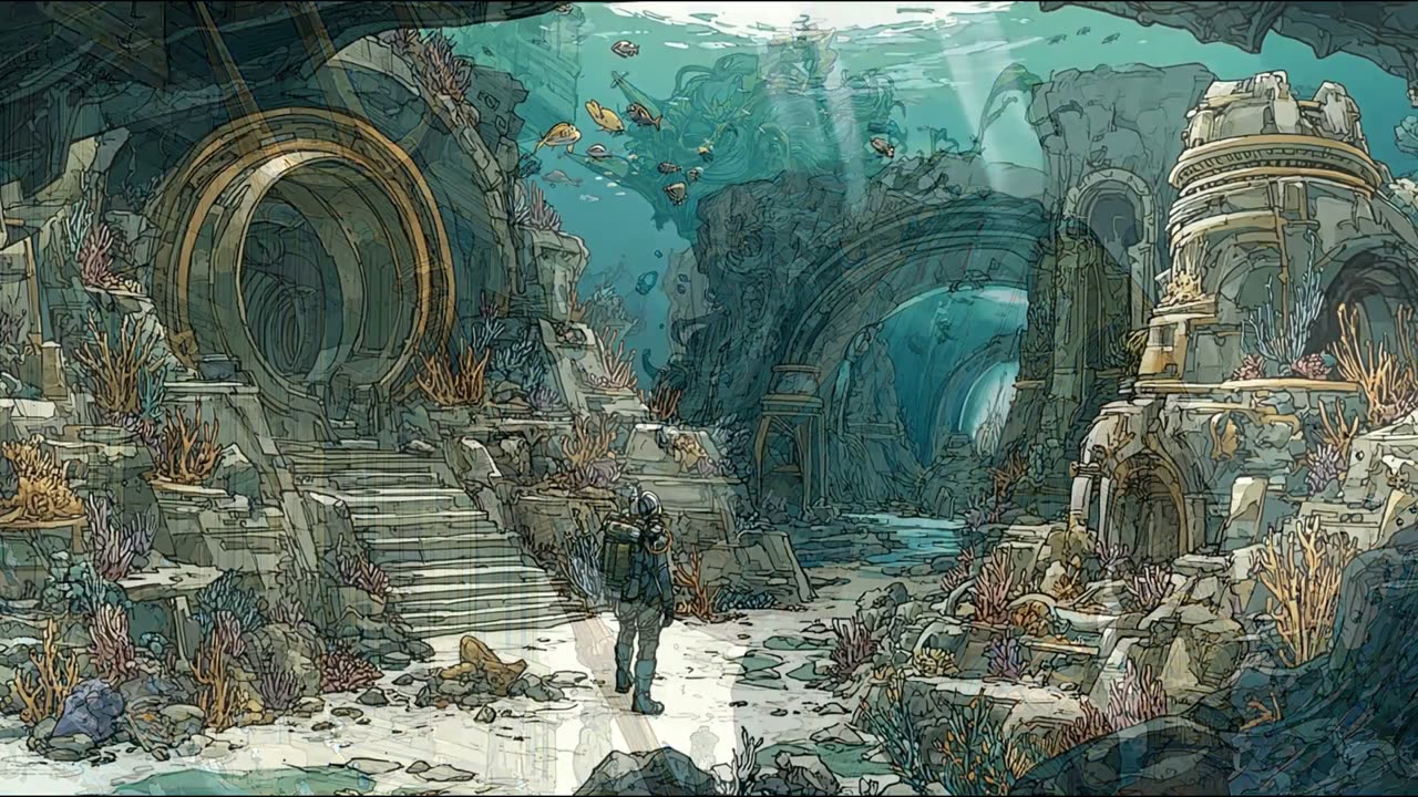 The God Who Drew the Deep — poster frame