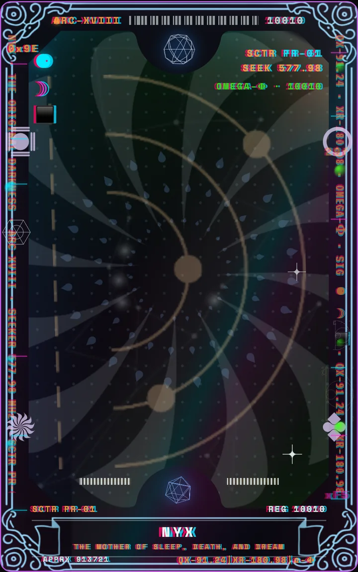 XVIII · Nyx — Kyber card front