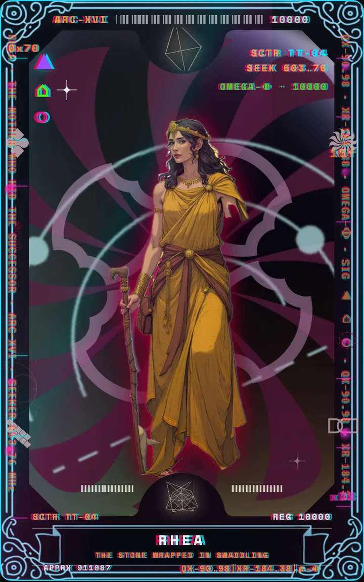 XVI · Rhea — Kyber card front