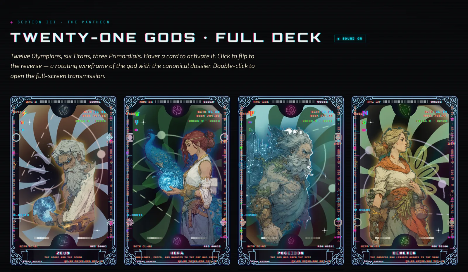 KYBER-CODEX ∴ The Pantheon Deck — the living deck